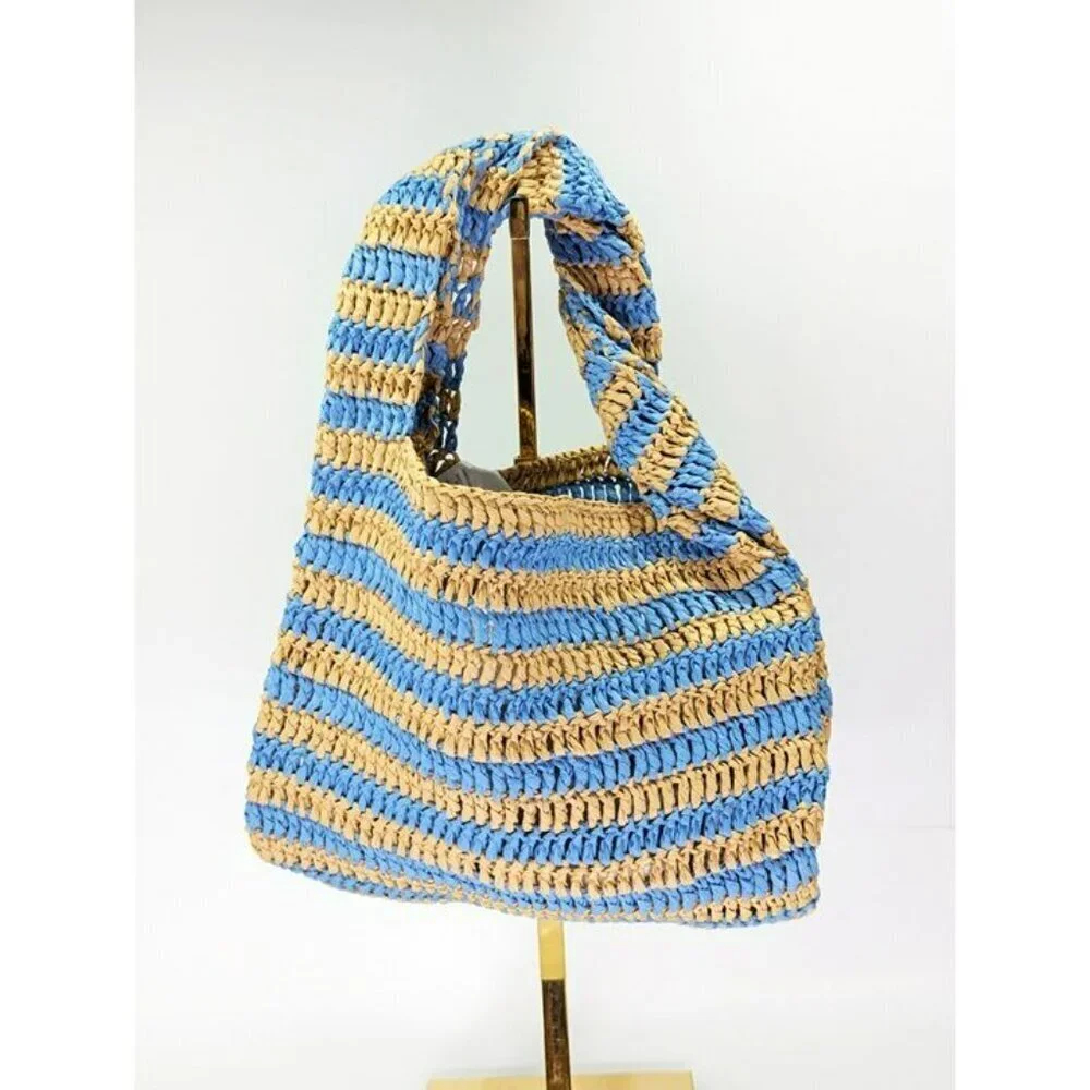 A.L.C. Parker Women's Striped Raffia Bag O/S (MSRP $295)
